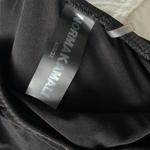 Norma Kamali Diana Black Mini Dress, NWOT - Picture 5 of 5